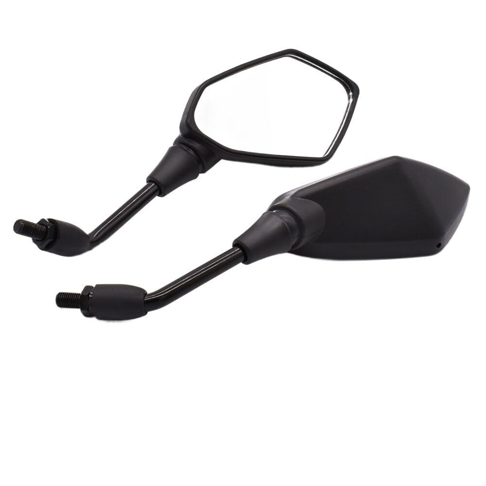 TIMJAN Espejos Laterales para Motocicletas 1 Par De Espejos Retrovisores De Motocicleta para CB1100 GIO CRF1000L Africa Twin CBF 1000 CB600F 10mm 8mm Espejo Convexo Lateral Trasero(5)