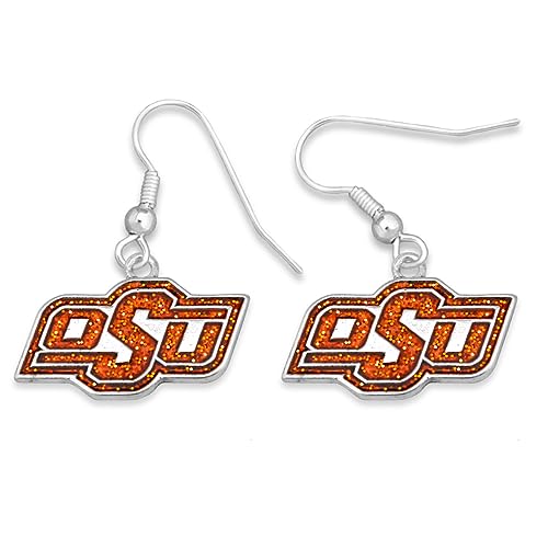 Oklahoma State Cowboys Game Day Glitter Earrings Jewelry Gift Licensed OSU