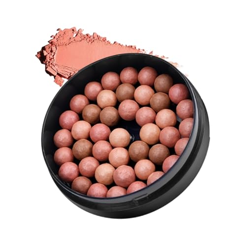 Rubor Perla – 10g | Bola de rubor roll-on | Colorete en crema de larga duración, maquillaje con acabado Natural para resaltar el rostro, uso diario y aplicación cosmética profesional