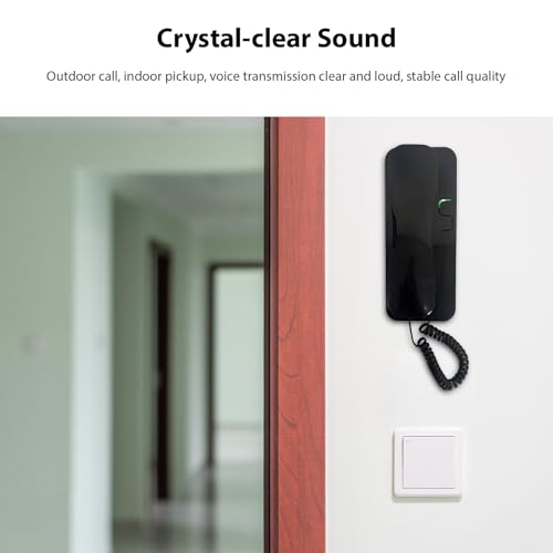 Téléphone fixe mural bidirectionnel avec combiné ultra léger - 4
