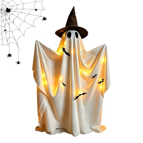Decoración de Halloween de pie de 150 cm con cadena de luces para exterior 2