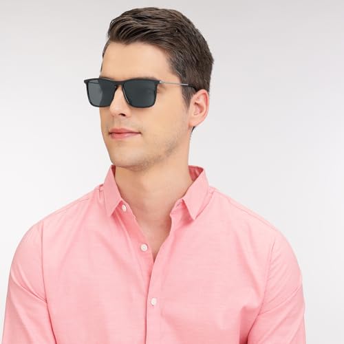 VINCENT CHASE EYEWEAR By Lenskart | Full Rim Square Stylish Sunglasses | Polarized and UV Protected | For Men and Women | Large | VC S13982 - Image 3