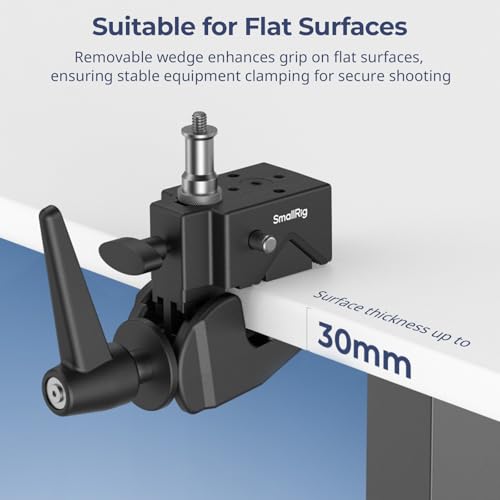 Image of SMALLRIG Super Clamp Kit 2-Pack, Heavy Duty Clamp Max Load 33lb /15kg