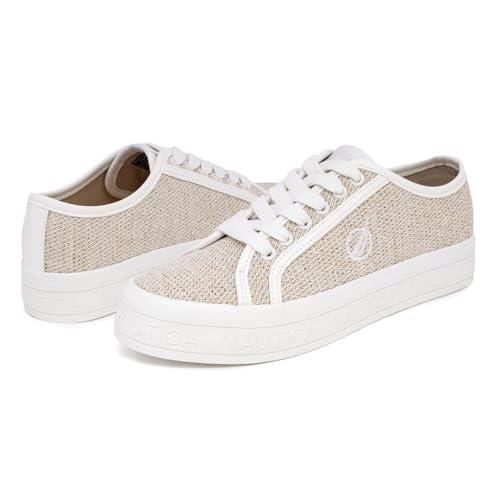 Image of Nautica Women Fashion Sneaker Lace-Up Tennis Casual Shoes for Ladies
