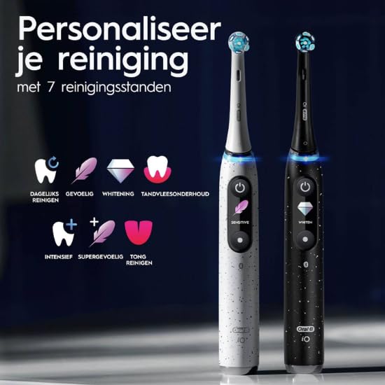 Oral-B iO 10 Special Edition, elektrische Zahnbürste, Schwarz, 1 Bürste, 1 Reiseetui mit Ladegerät – Bild 6