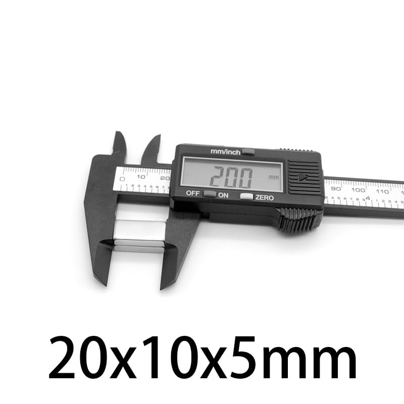 5-50PCS 20x10x5mm Quadrate Magnetic Permanent 20mmx10mmx5mm Neodymium 20 * 10 * 5 Block Search Magnet(10 pcs)