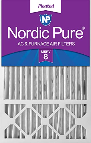 Image of Nordic Pure 16x25x5 Honeywell /Lennox Replacement MERV 8 Air Filter 1 Pack | Actual Size: 15 3 /4 x 24 3 /4 x 4 3 /8 Made in USA, Standard HVAC Filtration, Larger Airborne Particles, Lint, Dust & Pollen