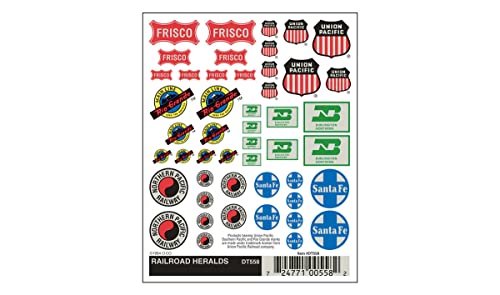 Railroad Heralds Dry Transfer Decals Woodland Scenics