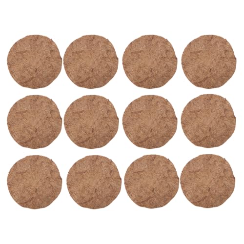 Image of TEHAUX Coconut Fiber Bird Nest Mat 8.1 Inch Dehumidification Racing Pigeon Nest Pad Breathable Durable Bird Breeding Accessory for Egg Protection