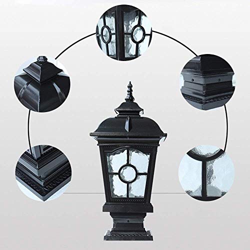 SilteD Coluna de alumínio farol lâmpada de parede pilar quadrado luz portão villa pátio europeu luz