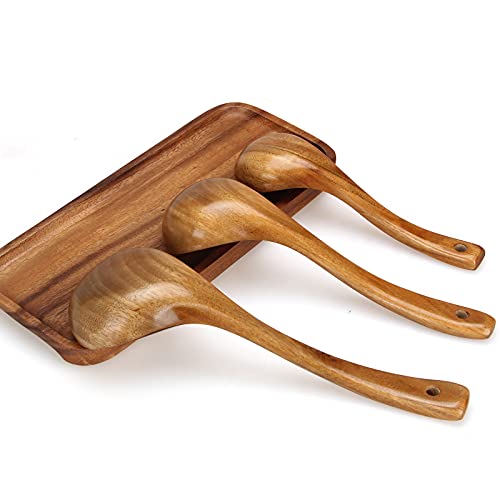 Renawe 5841503785 Large Soup Ladel Wood Spoons For Cooking Serving Spoon Ladles Wooden Cooking Spoon Long Handle Mixing Spoon Ladle thumb #4