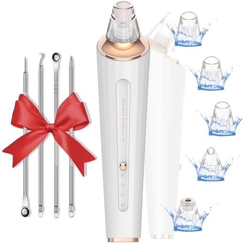 Blackhead Remover Pore Vacuum, Upgraded USB Rechargeable Facial Pore Cleaner Blackhead Removal Kit...