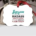 Surgeon Because Dadass Miracle Worker Isnâ€t An Official Job Title Aluminum Ornament