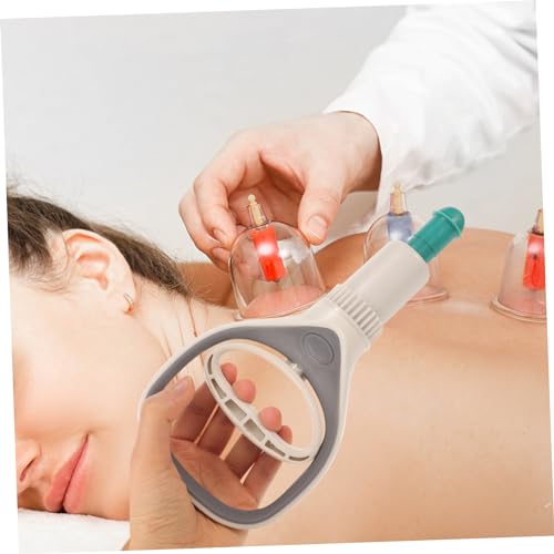 Large Manual Vacuum Cupping Pump Tool para Alivio del Dolor Ligero y Duradero con Succión para Masaje de Espalda, Cuello y Piernas miniatura 5