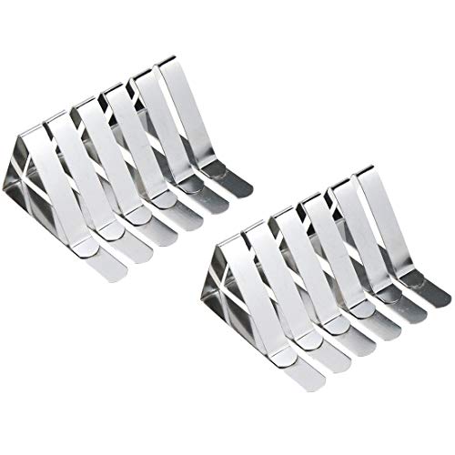 ๐ Crazy Deals Quluxe 1.77in Stainless Steel Triangle Clip, Table Cover Clamps, Picnic Tablecloth Clips for Restaurant, Party, Camping, Wedding (Pack of 12) ๐ Crazy Deals Quluxe 1.77in Stainless Steel Triangle Clip, Table Cover Clamps, Picnic Tablecloth Clips for Restaurant, Party, Camping, Wedding (Pack of 12)