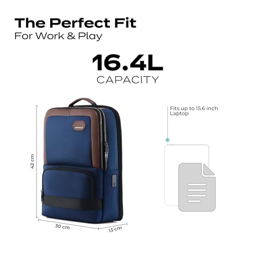 Image of Premium Laptop Messenger Bag - Durable Vegan Leather & Water-Resistant Briefcase for 15.6-inch Laptops - 3-Compartment Organizer, Ultra-Lightweight (435g)