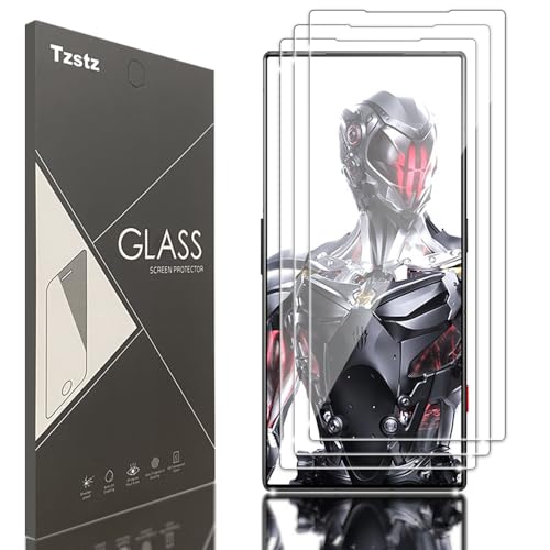 Tzstz 3 Piezas Protector de Vidrio Templado, para Red Magic 8 Pro/8 Pro Plus/8S Pro/8S Pro Plus, Dureza 9H, Anti-Arañazos, Protector de Pantalla
