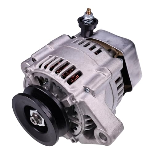 Image of HOLDWELL 12V 40A Alternator 18504-6220 129052-77220 Compatible with Kubota Engine D1005-E V2003 V2203-E Excavator KX018-4 Loader SCL1000 Tractor M4800SUD-F for Perkins Engine 102.05 103.07
