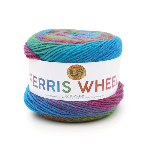 Image of Lion Brand Yarn, Ferris Wheel Crochet Yarn, Sprinkles, Multicolor, 1 Pack