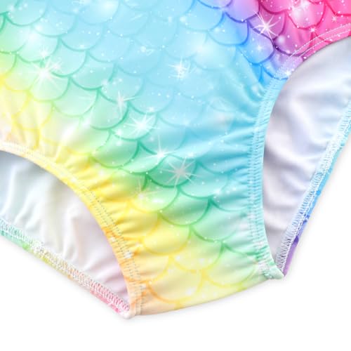 Image of Girls One Piece Swimsuits Cute Ruffles Swimming Bathing Suit with Adjustable Straps Beach Pool Kids Swimwear 3T-12