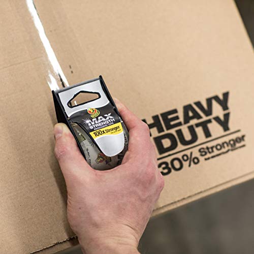 Duck Max Strength Packing Tape With Dispenser, Clear, 6 Pk, 1.88" X 22 Yd., 284983 #TOP3