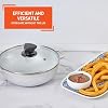 IMUSA 2.6 Quart Cast Aluminum Caldero Dutch Oven Pot with Glass Lid 22cm Rice Pot for Traditional Hispanic Cooking Bean Stew Soup Oven Safe Heavy Bottom Aluminum Cookware #4