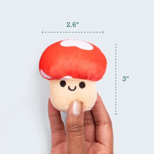 Image of Emotional Support Mushrooms by Relatable, Cuddly Stuffed Animals and Toys, Squishy Toys and Plushies, Great Gift Ideas for Loved Ones of All Ages, Includes 5 Mushroom Plushies with Carrying Basket