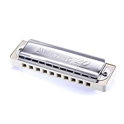 KIRANDIE AM20D Harmonica diatonica 10 Trous Blues Harpe Orgue Orgue Blanche spéciale for débutant (Color : Key of BB) - Les Beatles, Paul McCartney, John Lennon, RIngo Starr, George Harrison KIRANDIE AM20D Harmonica diatonica 10 Trous Blues Harpe Orgue Orgue Blanche spéciale for débutant (Color : Key of BB) – Image 3
