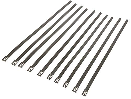 Windhager 07106 - Bridas de Acero Inoxidable (30 cm, 10 Unidades)