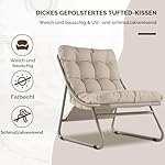 Grand Patio Loungesessel mit Fußhocker & Beistelltisch