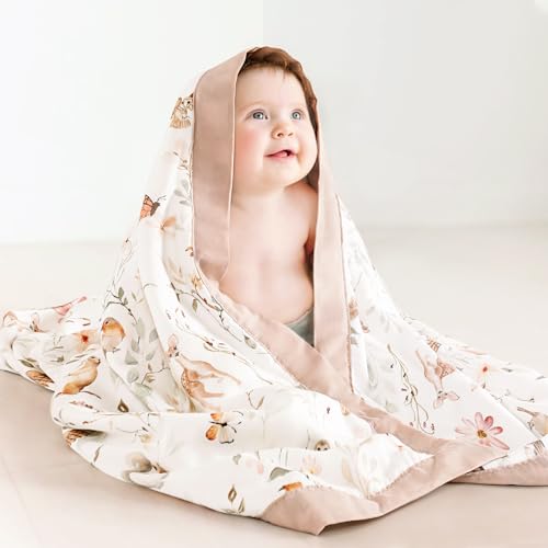 Image of GRSSDER Muslin Cotton Quilt Blanket - Silky Soft and Breathable Baby Blanket Quilt, Oversized Muslin Blankets for Newborns, Toddlers & Kids, 6 Layers Reversible Design for All Seasons, 40 inch x 50 inch