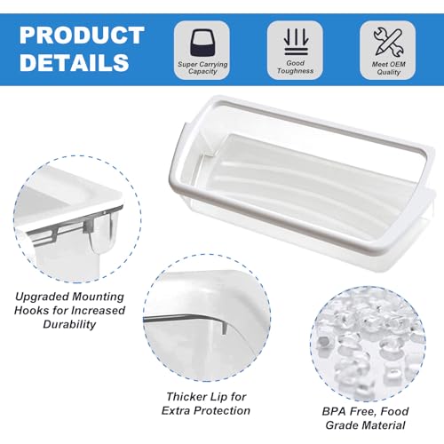 image for SENMEDO [2 PACK] UPGRADED W10321304 Refrigerator Door Shelf Replacemen