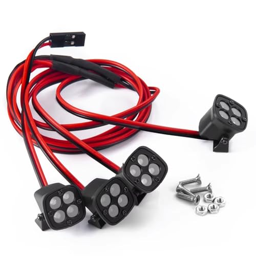 Luces Delanteras Foco RC Crawler para Rutas Nocturnas en Montaña TRX4 1/10