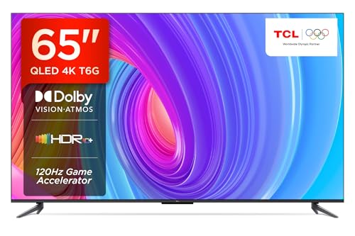Image of TCL 164 cm (65 inches) 4K Ultra HD Smart QLED Google TV 65T6G (Black)