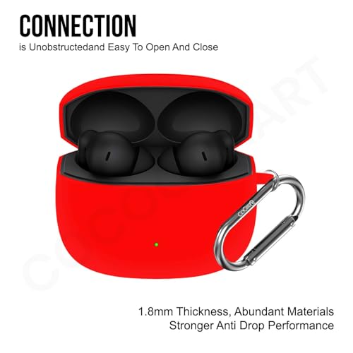 Image of Soft Silicone Case Cover for OnePlus Nord Buds 4 Pro (Red)