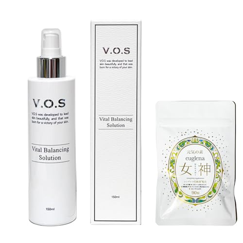 VOS VBソリューション 150ｍｌ＋ユーグレナ女神90粒 正規品 化粧水 (vosソリューション1本＋ユーグレナ女神90粒, 1, セット)のサムネイル