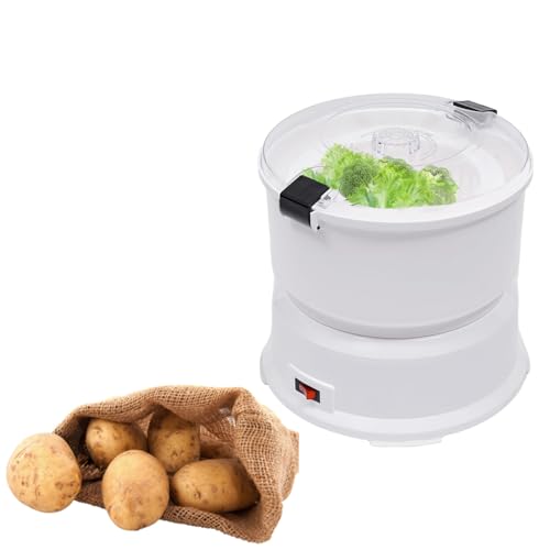 Lakenbroade 2-in-1 85W Electric Potato Peeler, Electric Potato Peeler Machine, Automatic Potato Peeler Commercial Vegetable Fruit Peeling Machine