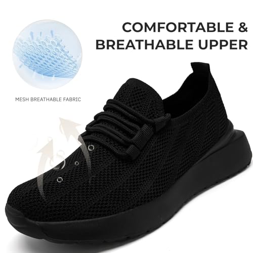 Womens Running Tennis Shoes Slip-On Gym Walking Shoes Breathable Mesh Workout Sneakers Jogging Shopping Work Daily Footwear2