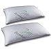 SILVANO Pack de 2 Almohadas Viscoelásticas con Funda de Fibra de Bambú - Proporcionan un Cómodo y Fresco Descanso - Regulan la Temperatura - Se Adaptan al Peso de la Espalda - 65 x 40 cm