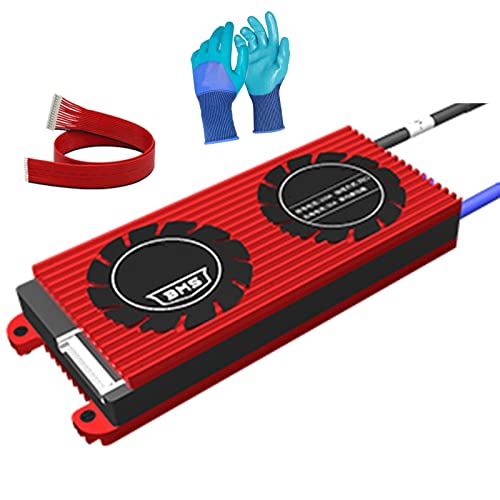 QQXY 13S 17S 80A-500A Placa de protección de batería BMS PCB Board,Batería ternaria de Iones de Litio Sensor de Temperatura con Cables de Equilibrio,para 18650 batería Paquete Cover