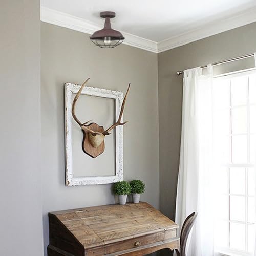 Image of DAYCENT Semi Flush Mount Ceiling Light Barn Style Light Fixtures