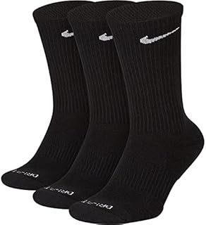 Nike Everyday Plus Cushion Crew 3 Pack Socks Mens (010, XL), 010, Size X-Large