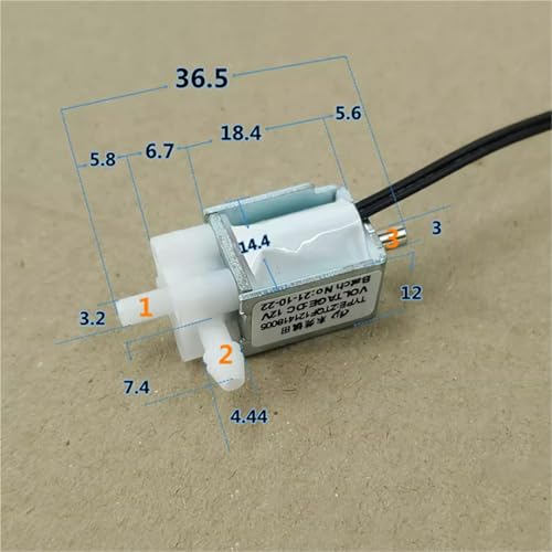 Microvanne électrique 12V pour projets de tensiomètre DIY - 3