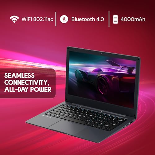 Image of EBook 11.6 inch HD Laptop | Best Student & Office Work Laptop | Celeron N4020 | 4GB DDR4 | 128GB eMMC + M.2 SSD Expandable Slot | Win 11 Home |31Wh Battery | UHD Graphics 600 | Black