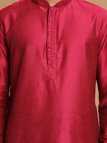 Image of VASTRAMAY Men's Cotton Blend Regular Fit Casual Kurta