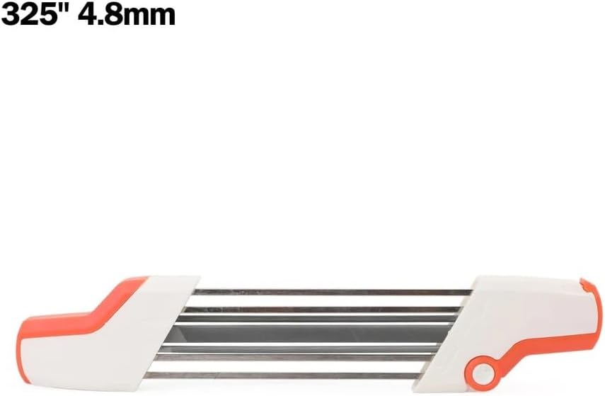 2 in 1 Chainsaw Teeth Quick Sharpener File Fit .325" 4.8mm Chain US,Replacement for OEM