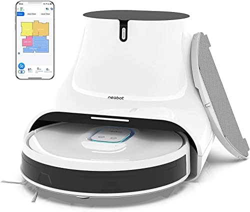 neabot Q11 Robot Vacuum and Mop, 4000Pa Strong Suction Self Emptying Robotic Vacuum, Wi-Fi/Bluetooth Connectivity, APP & Alexa Control, Multi Floor Mapping, Ideal for Pet Hair, Hard Floor and Carpet