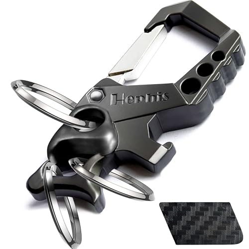 Hephis Skull Heavy Duty Key Chain,Car Emergency Escape Tool, Seat belt Cutter,Bottle…