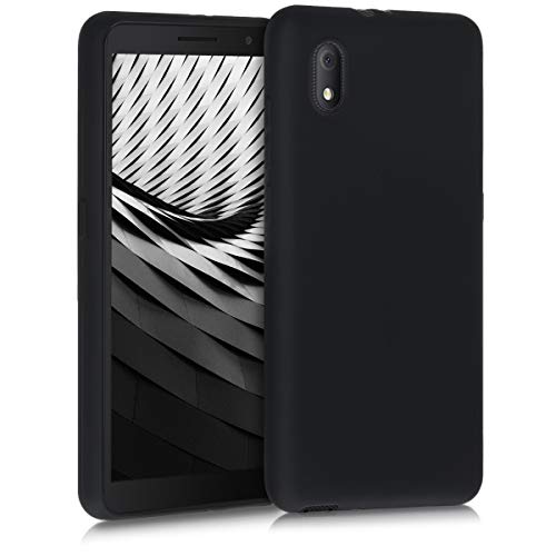 kwmobile Case Compatible with Alcatel 1B (2020) Case - Soft Slim Protective TPU Silicone Cover - Black