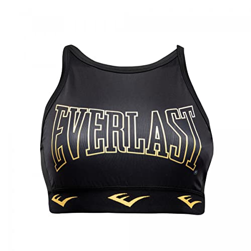 Everlast Duran Soutien-Gorge de Sport, Noir/Dora, M Femme